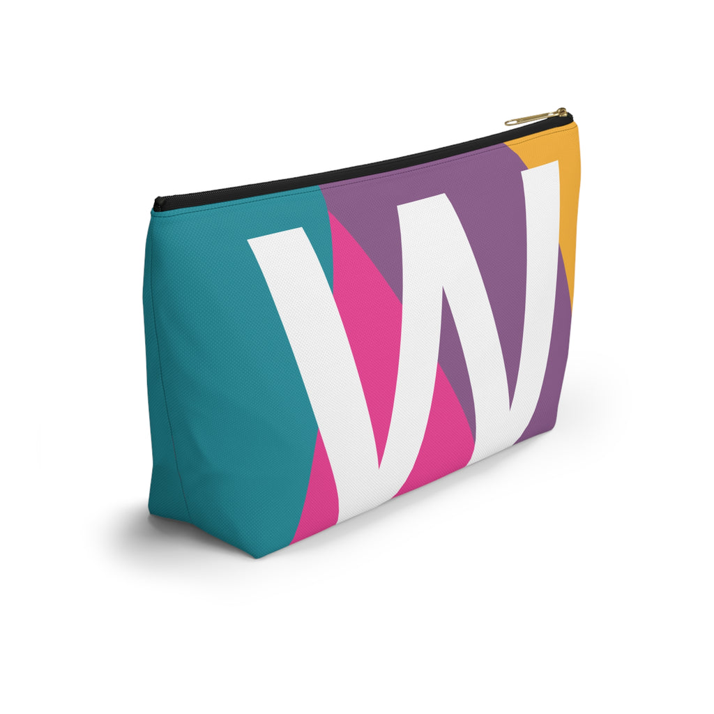 Colorblock Accessory Pouch — Monogram W T-Bottom Cosmetic Bag