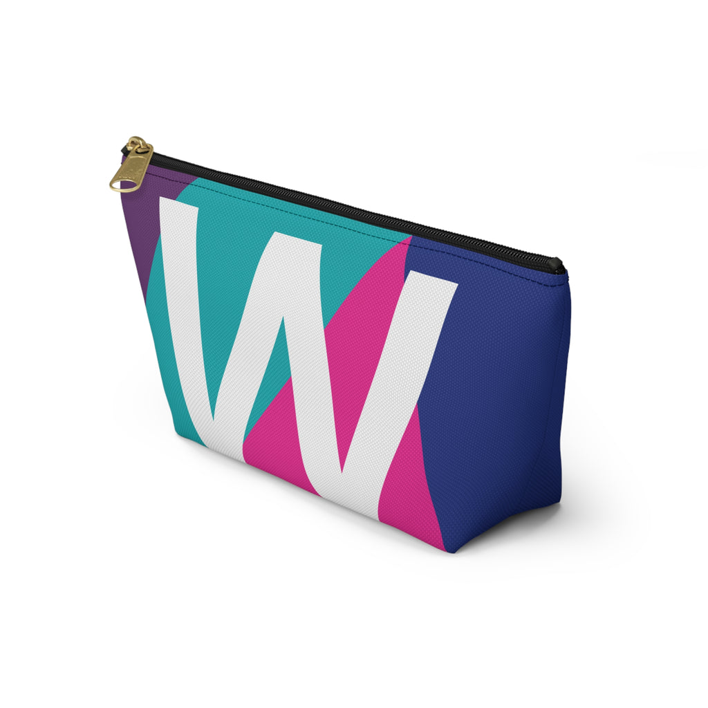 Colorblock Accessory Pouch — Monogram W T-Bottom Cosmetic Bag