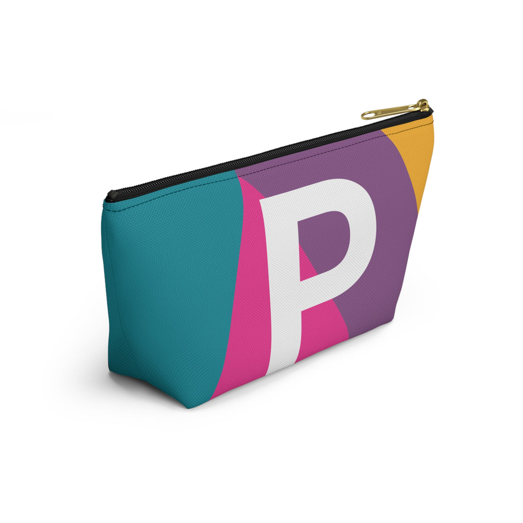 Colorblock Accessory Pouch — Monogram P T-Bottom Cosmetic Bag