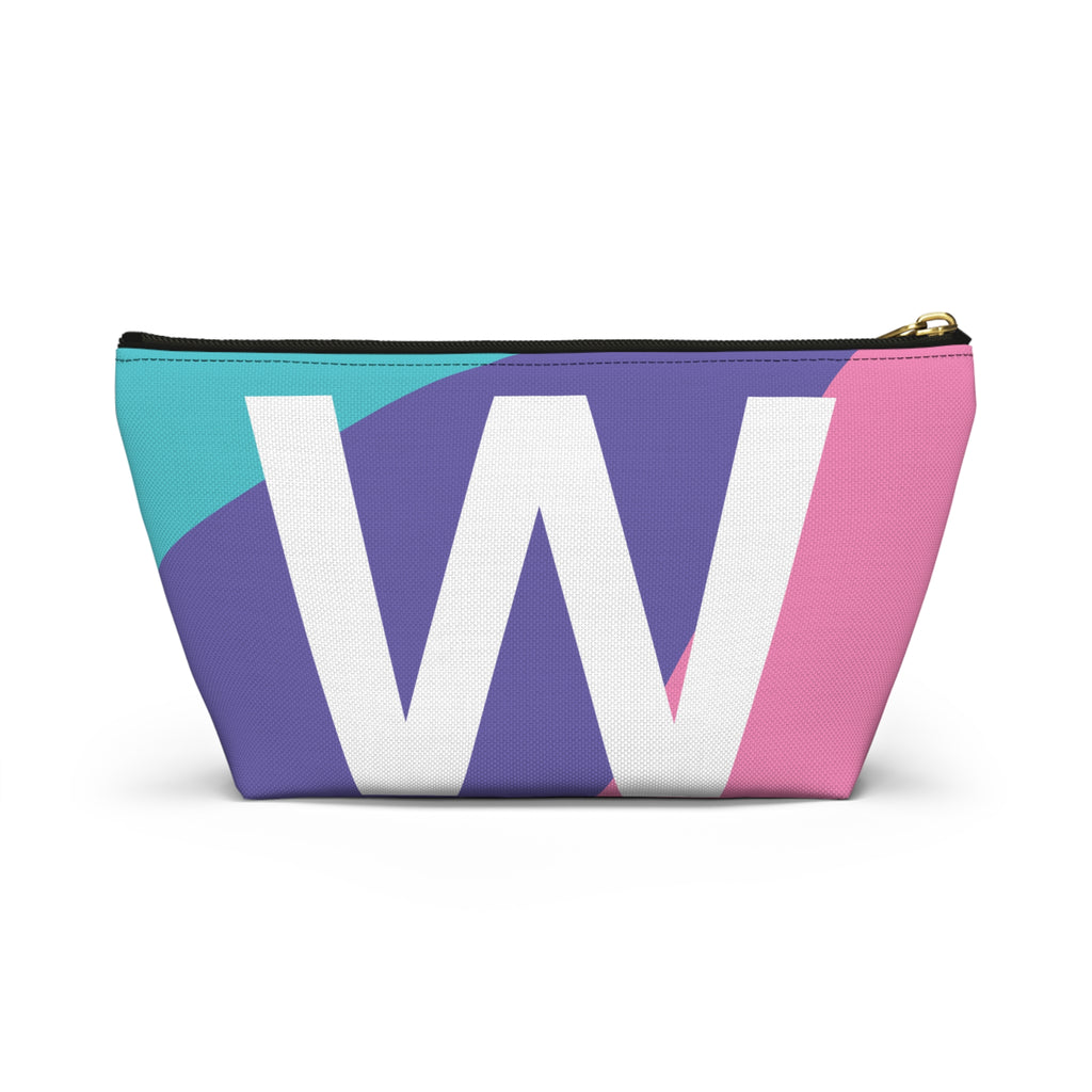 Colorblock Accessory Pouch — Monogram W T-Bottom Cosmetic Bag