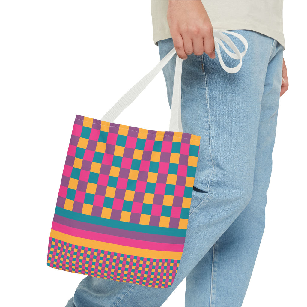 Colorblock Tote Bag