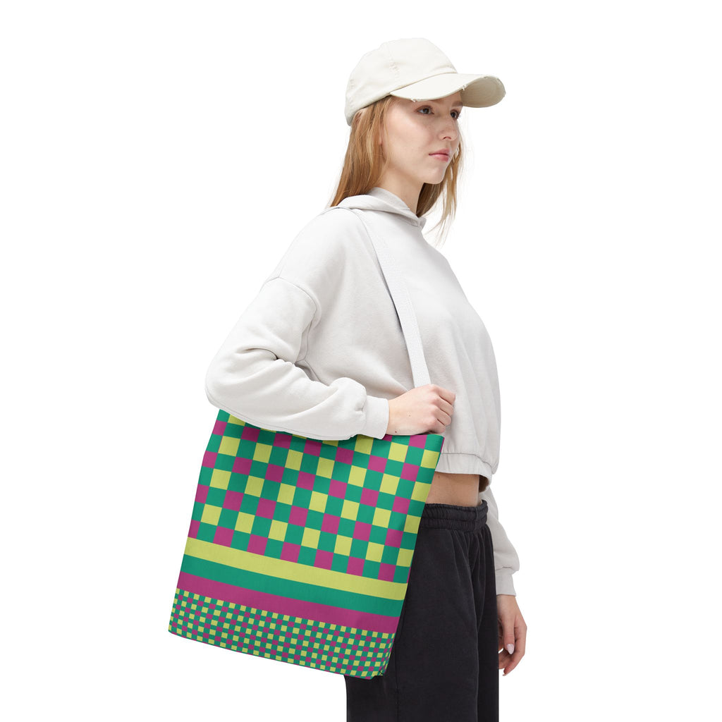 Colorblock Tote Bag