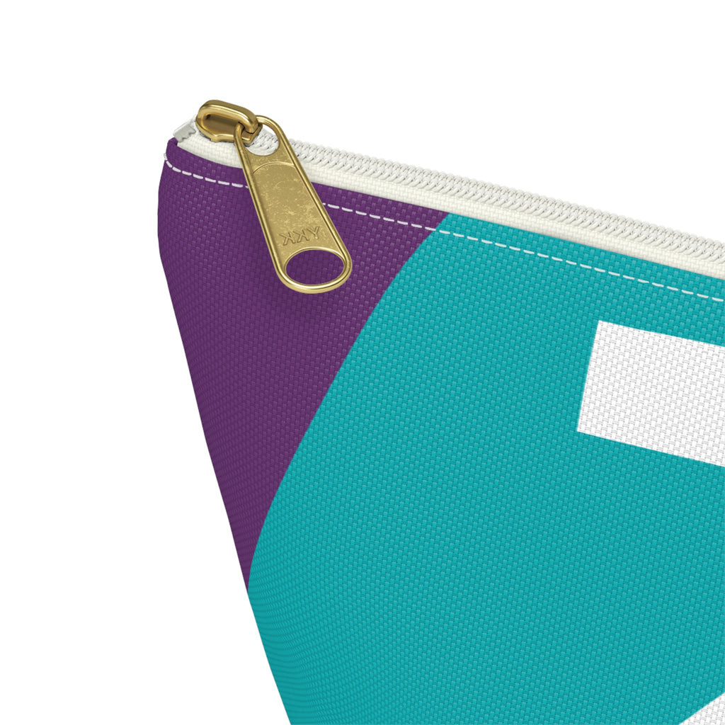 Colorblock Accessory Pouch — Monogram Z T-Bottom Cosmetic Bag