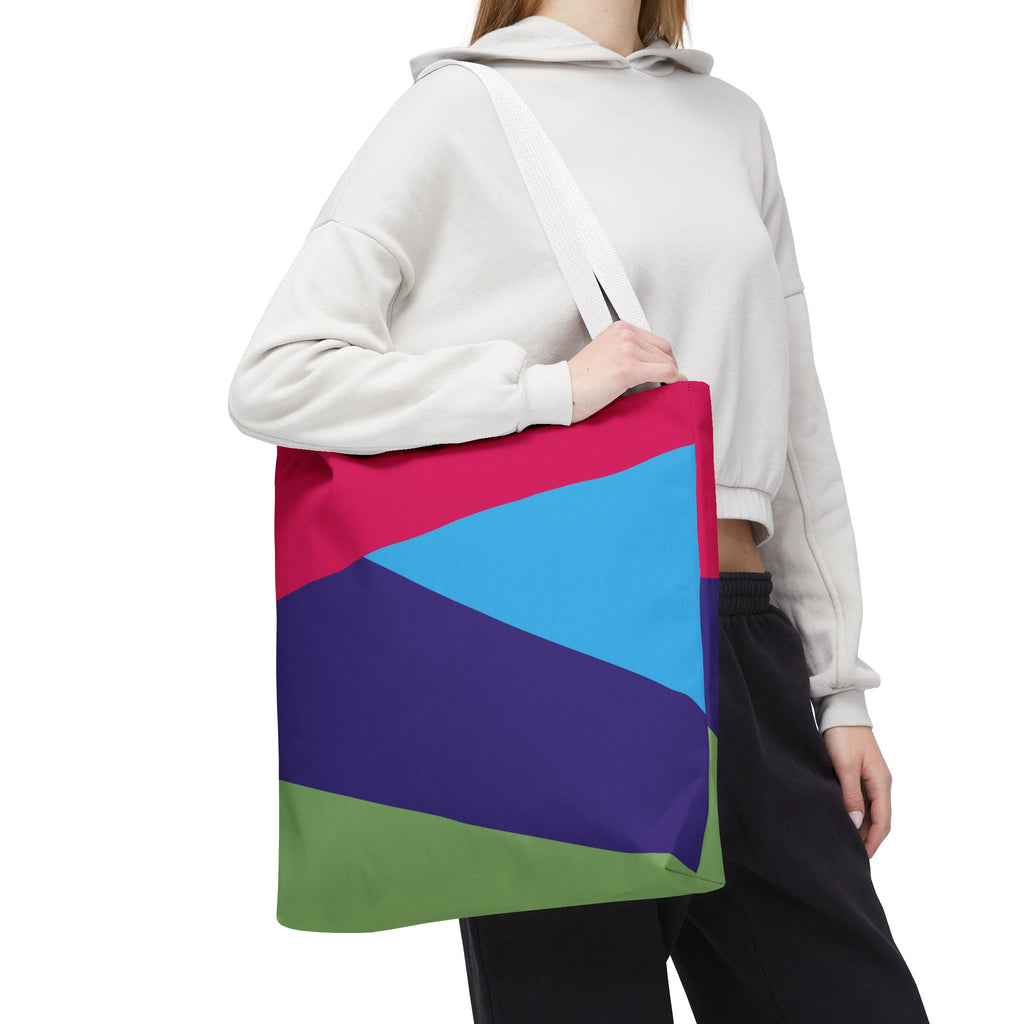 Colorblock Tote Bag