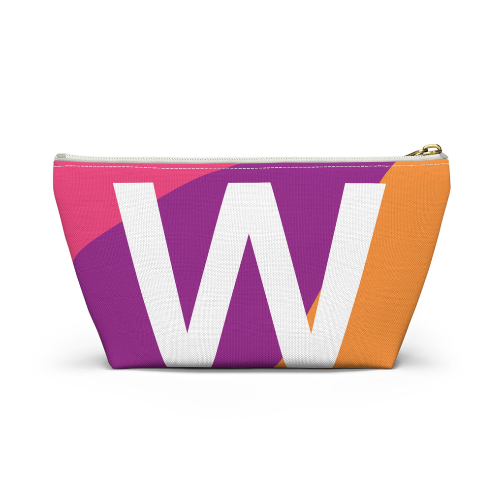 Colorblock Accessory Pouch — Monogram W T-Bottom Cosmetic Bag