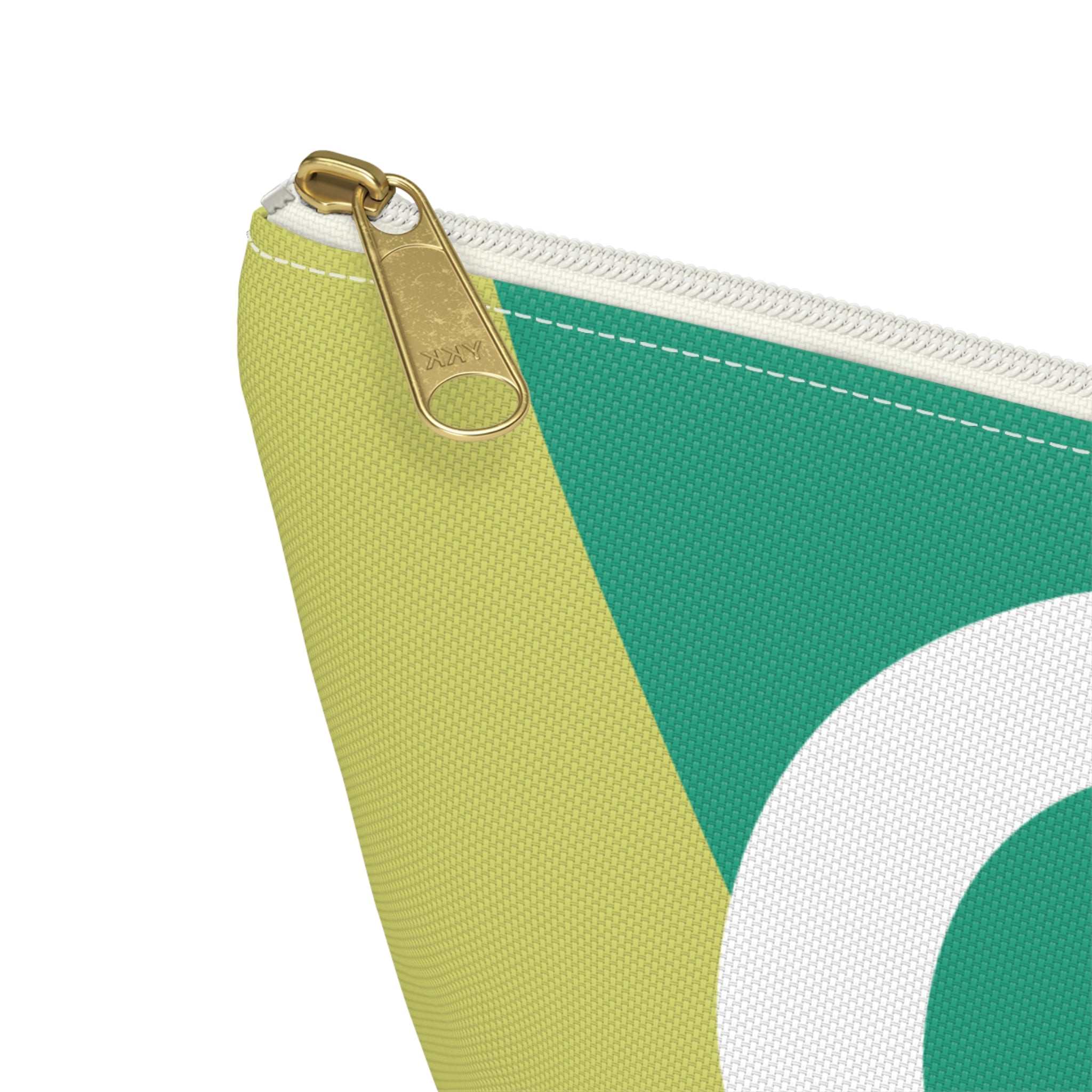 Initials Colorblock Accessory Pouch — Monogram C T-Bottom Cosmetic Bag